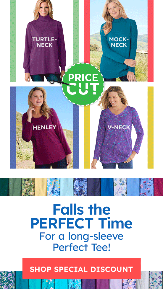 paint your fall in perfect tees shop now