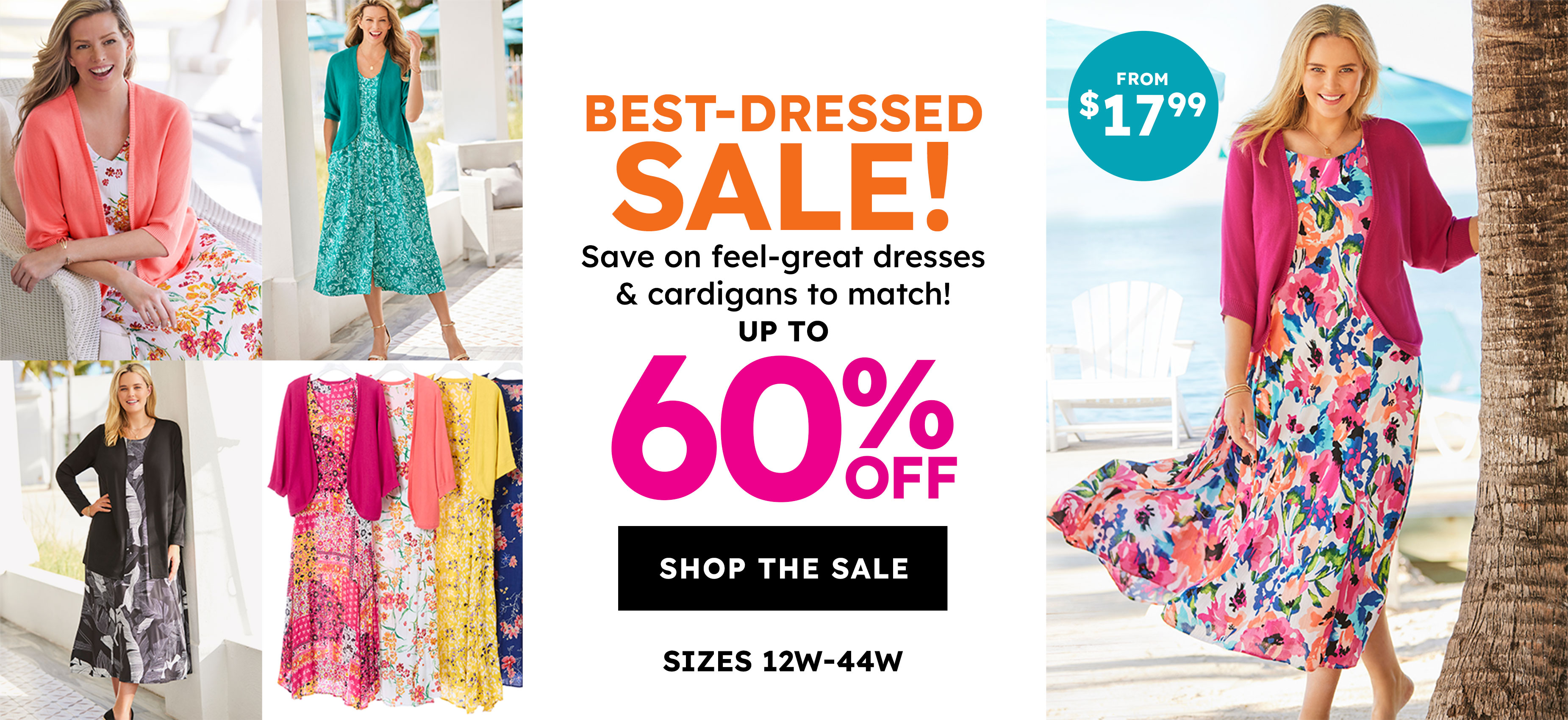 Best dressed sale! save on feel great dresses & cardigans to match! up to 60% off shop the sale