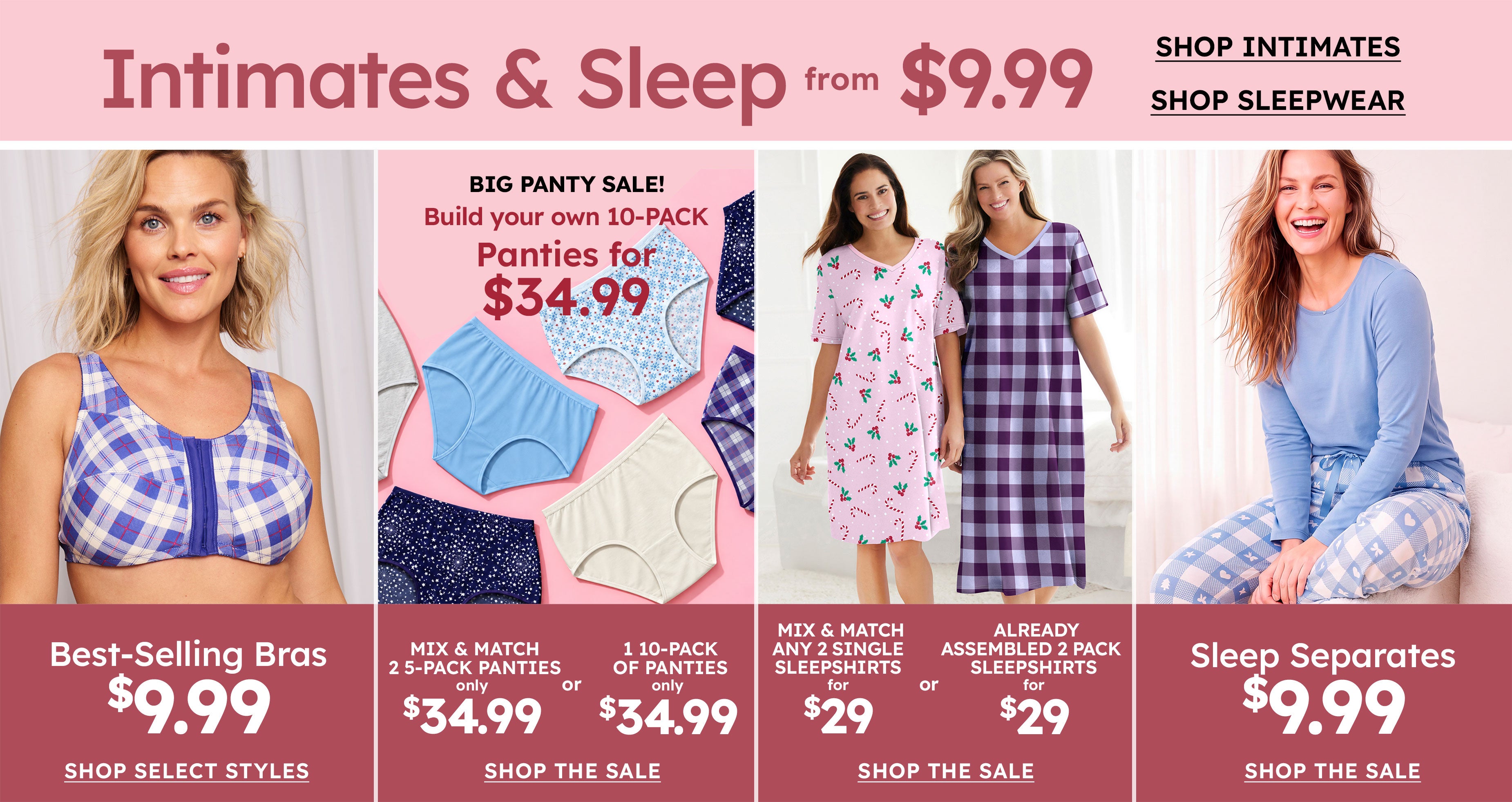 Intimates and Sleepwear SHOP THE SALE