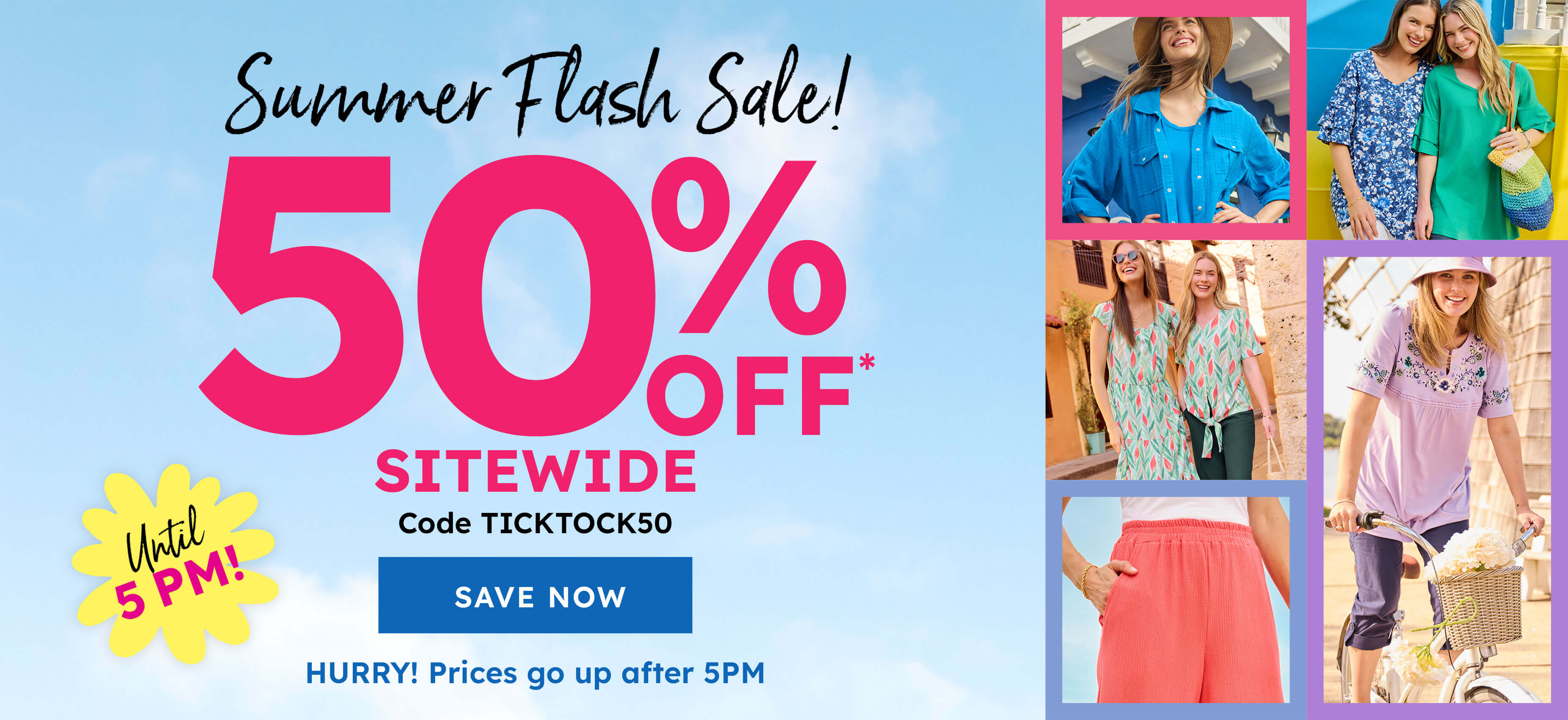 50% off sitewide with code TICKTOK50 - Shop Now