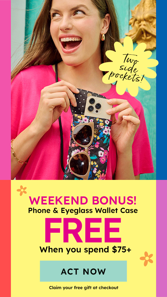 weekend bonus free phone & Eyeglass wallet case