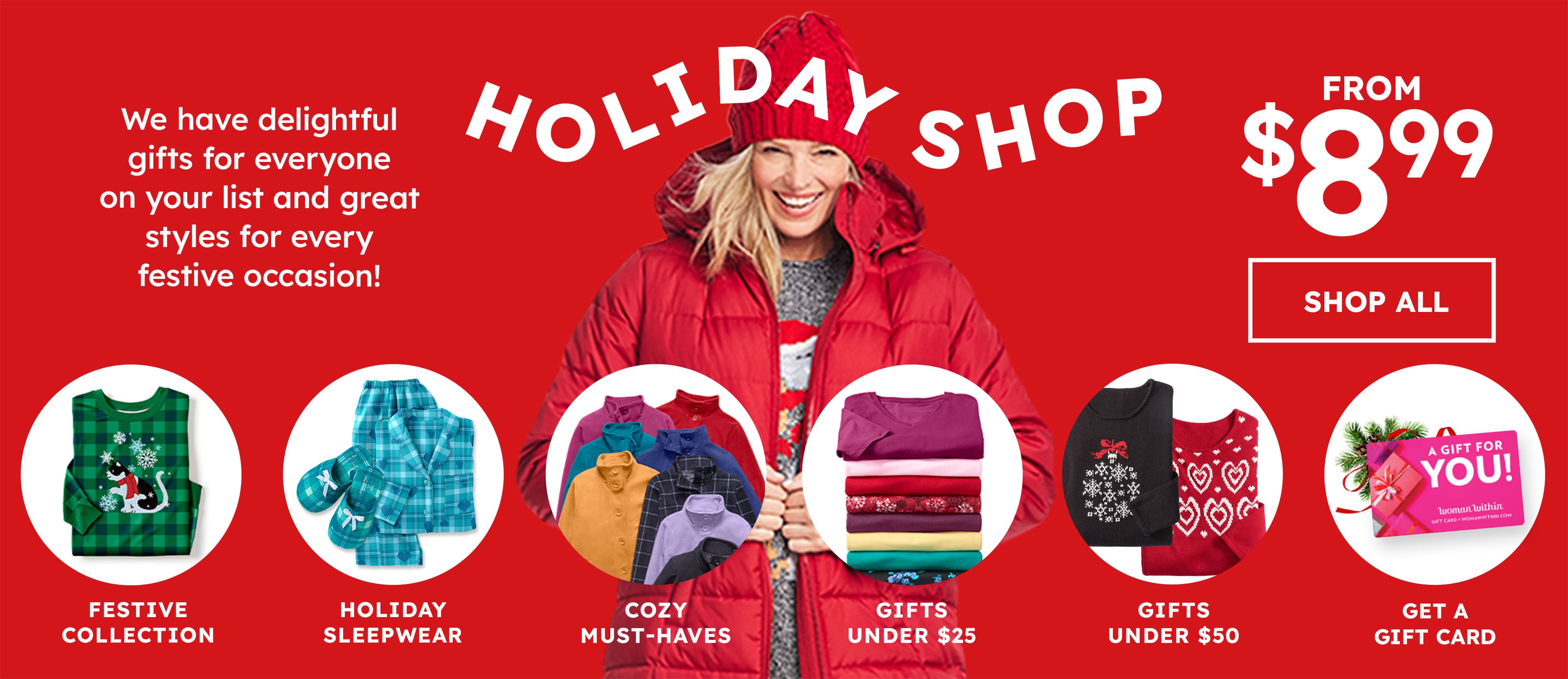 Holiday shop from $8.99 shop all