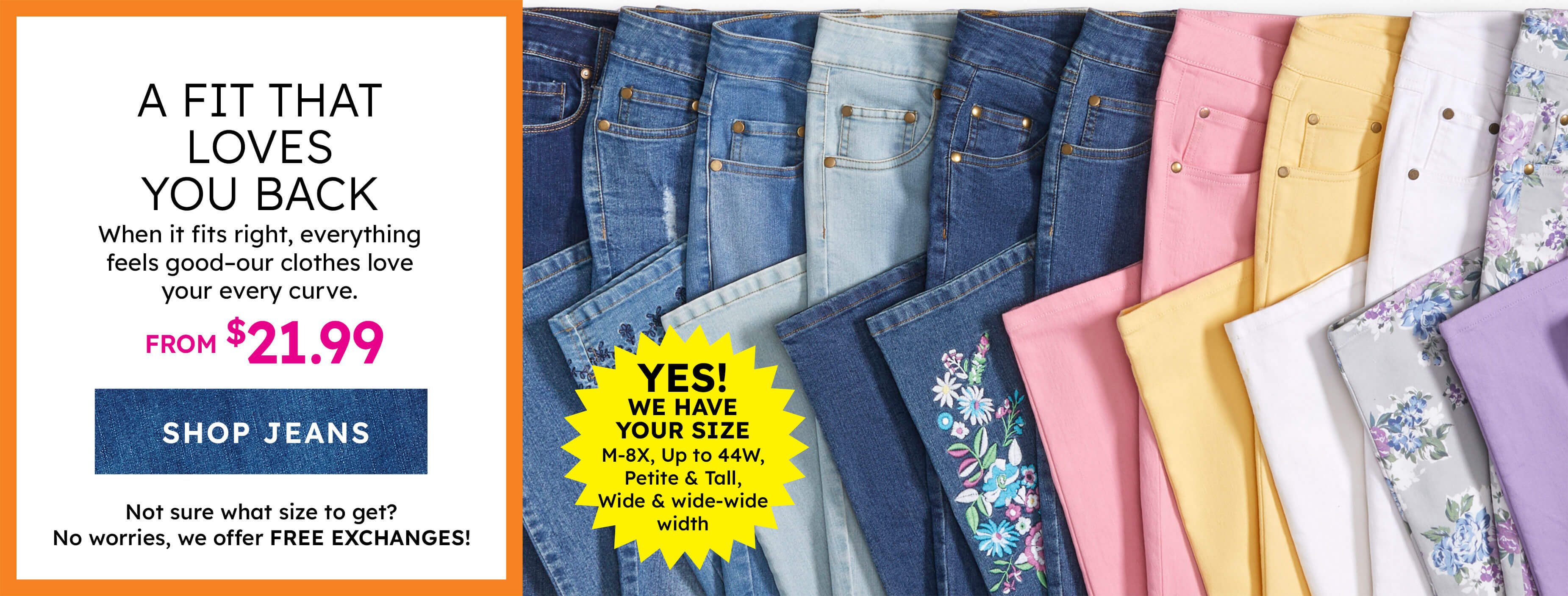 bottoms with the fit you loves back shop now 