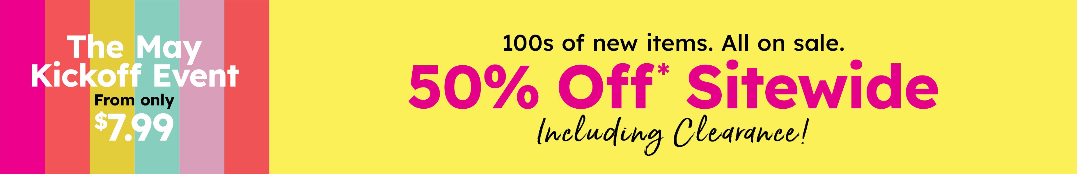 sidewide 50% off shop now