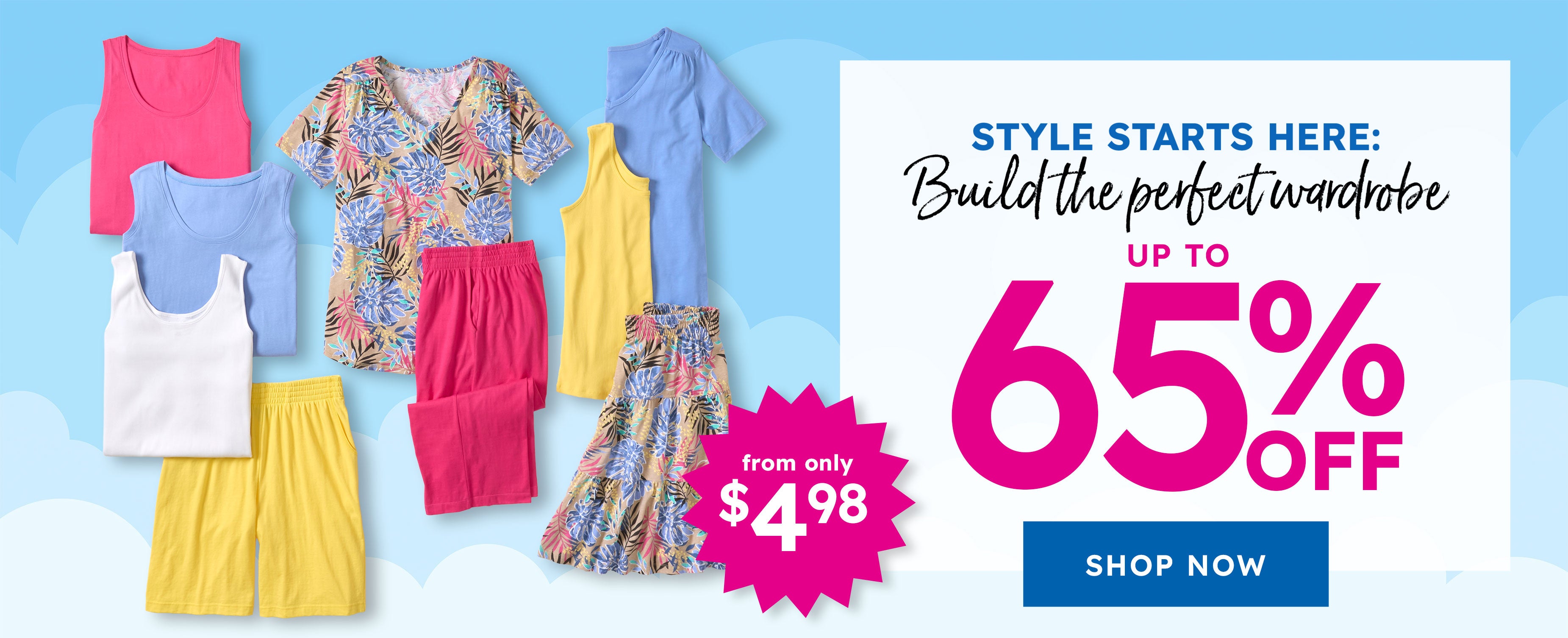 sitewide 50% off SHOP NOW