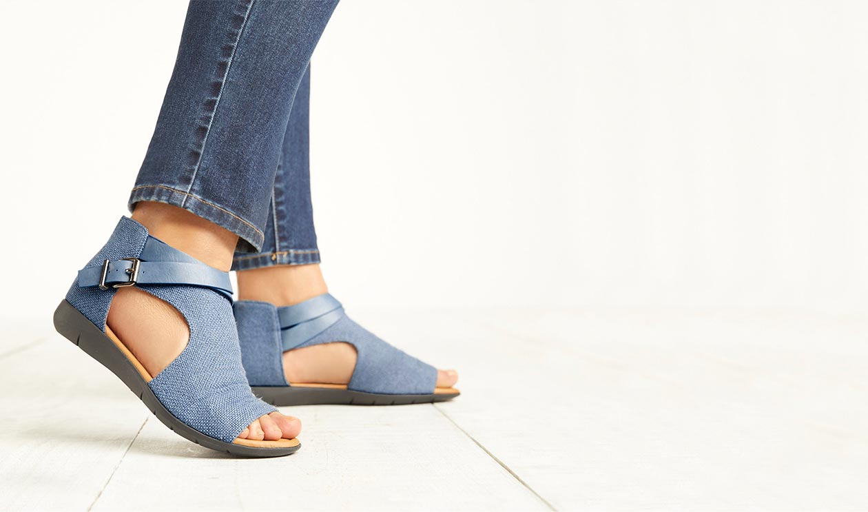 Woman within wide hotsell width sandals