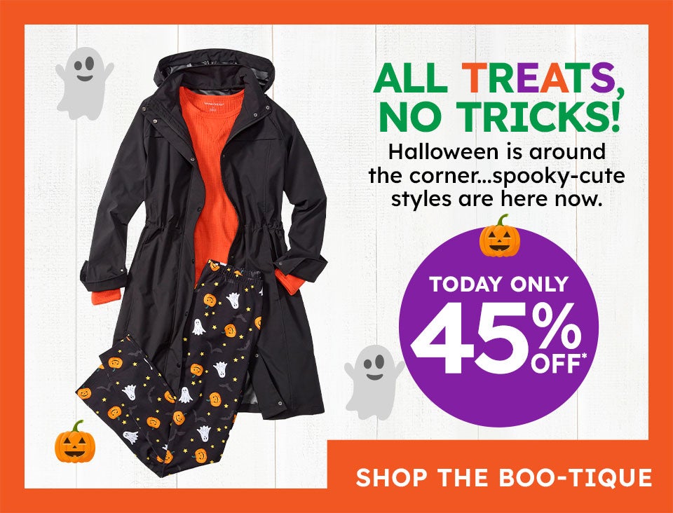 all treats No tricks today only 50% off shop now