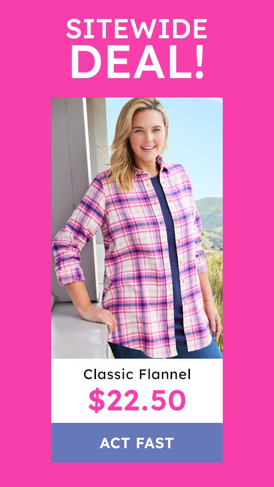 classic flannel $22.50 Act fast