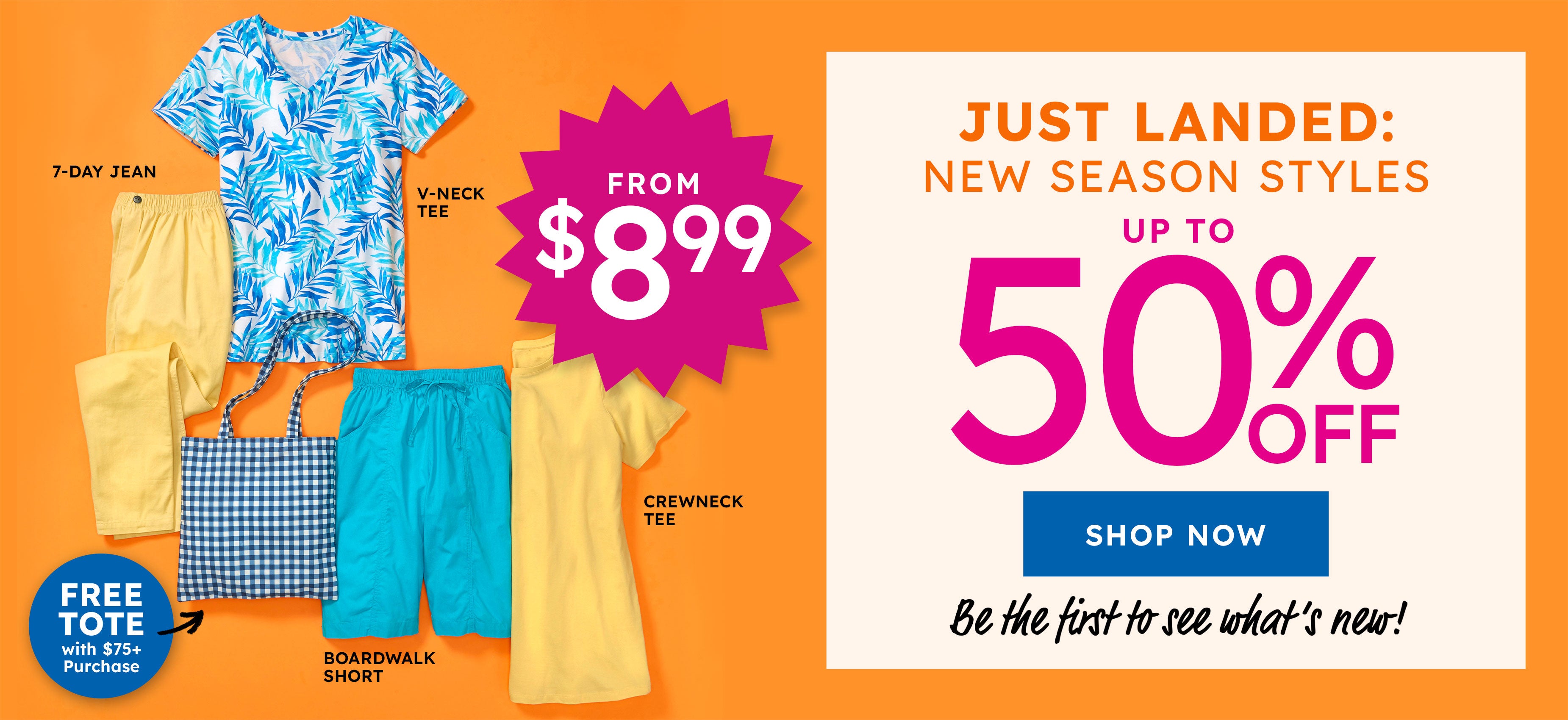 new season styles upto 50% off