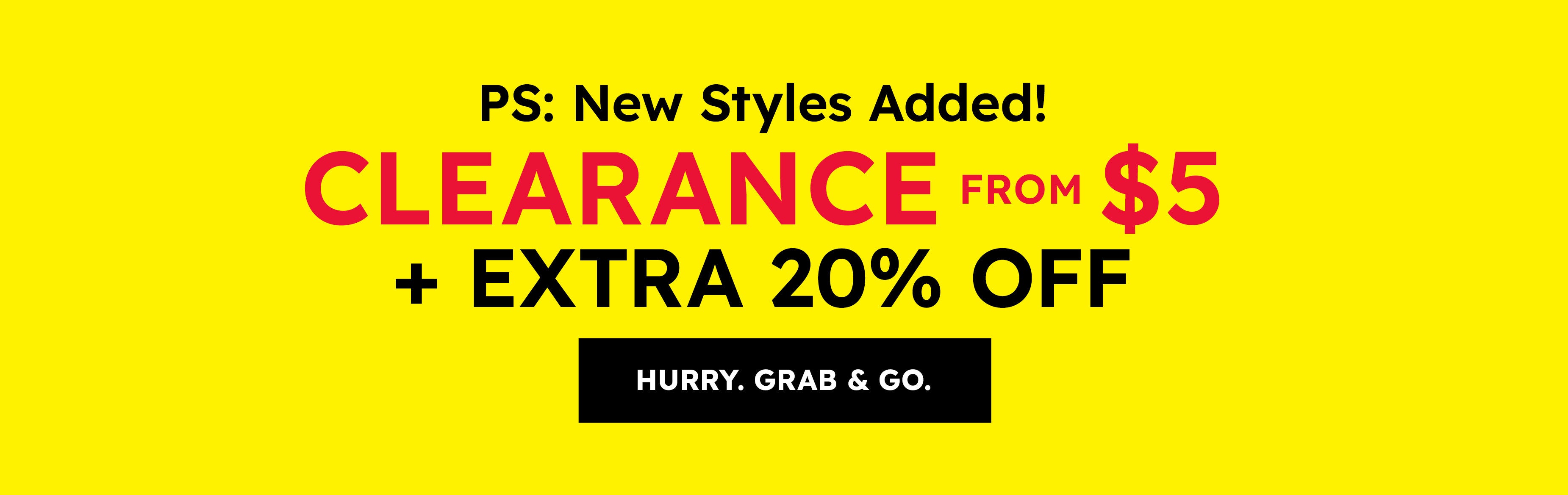 Clearance - Shop Now