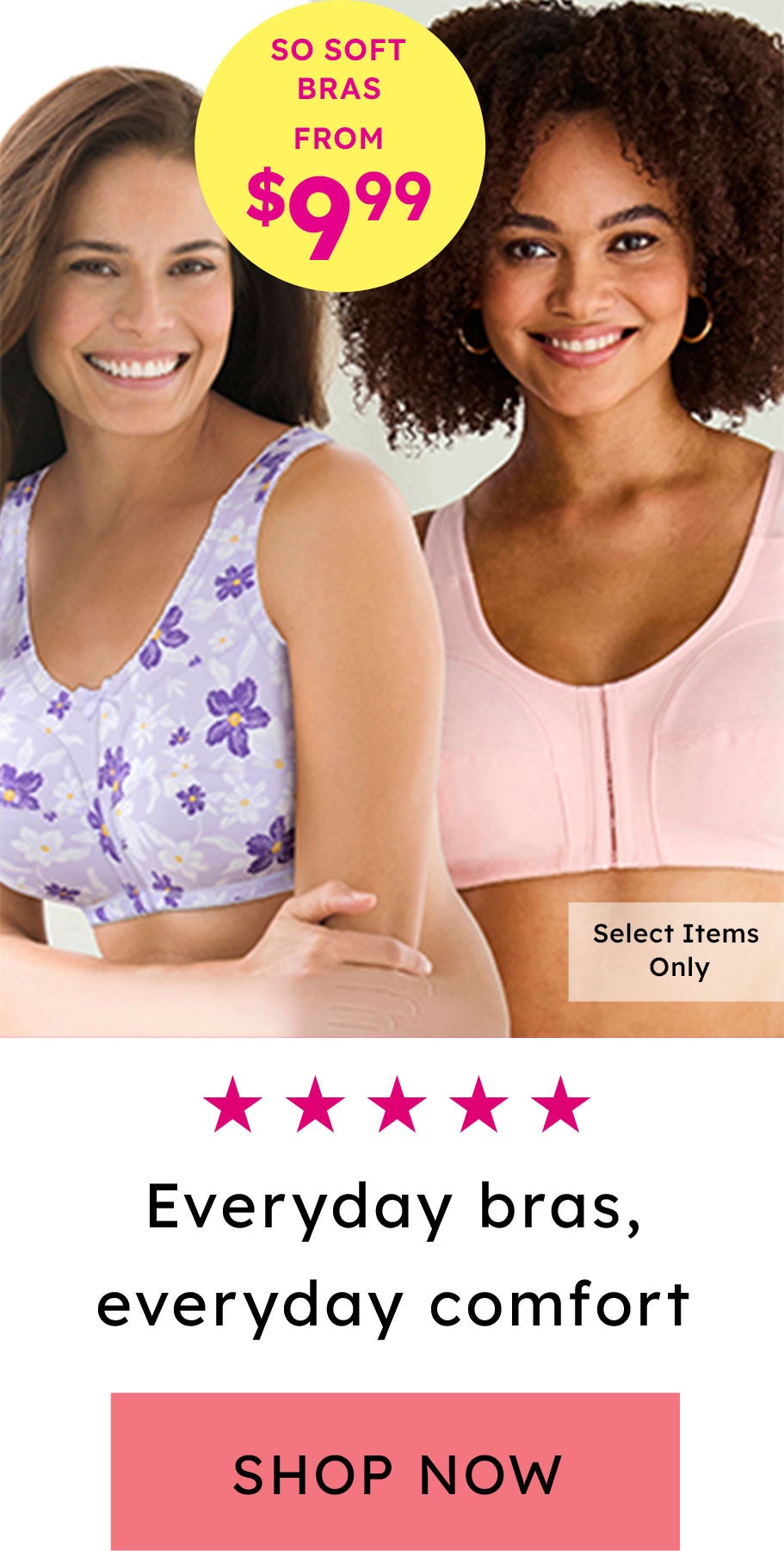 Shop Bras - Summer Savings