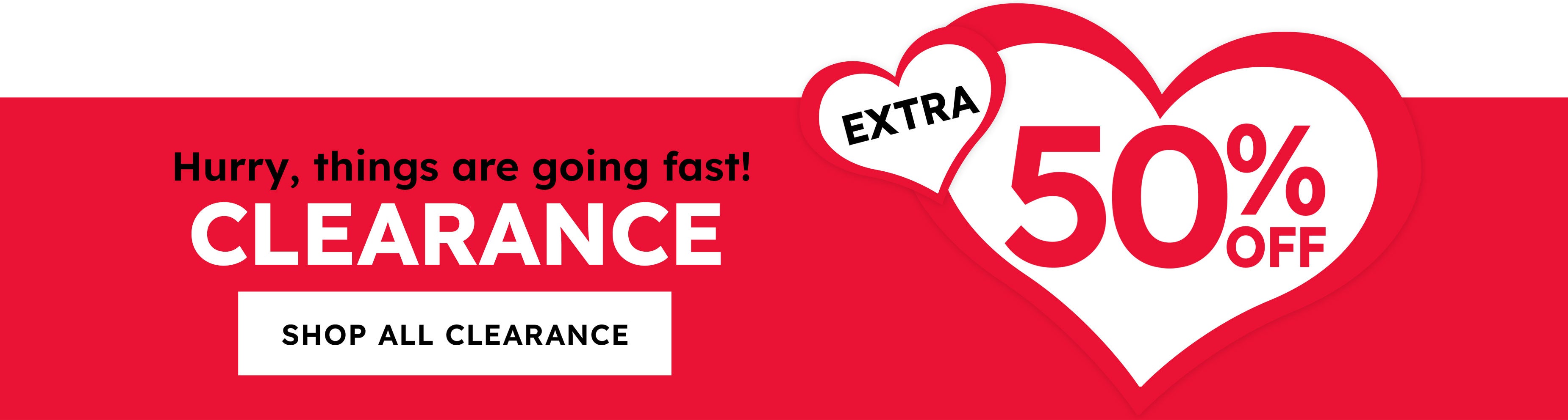 clearance sale shop NOW