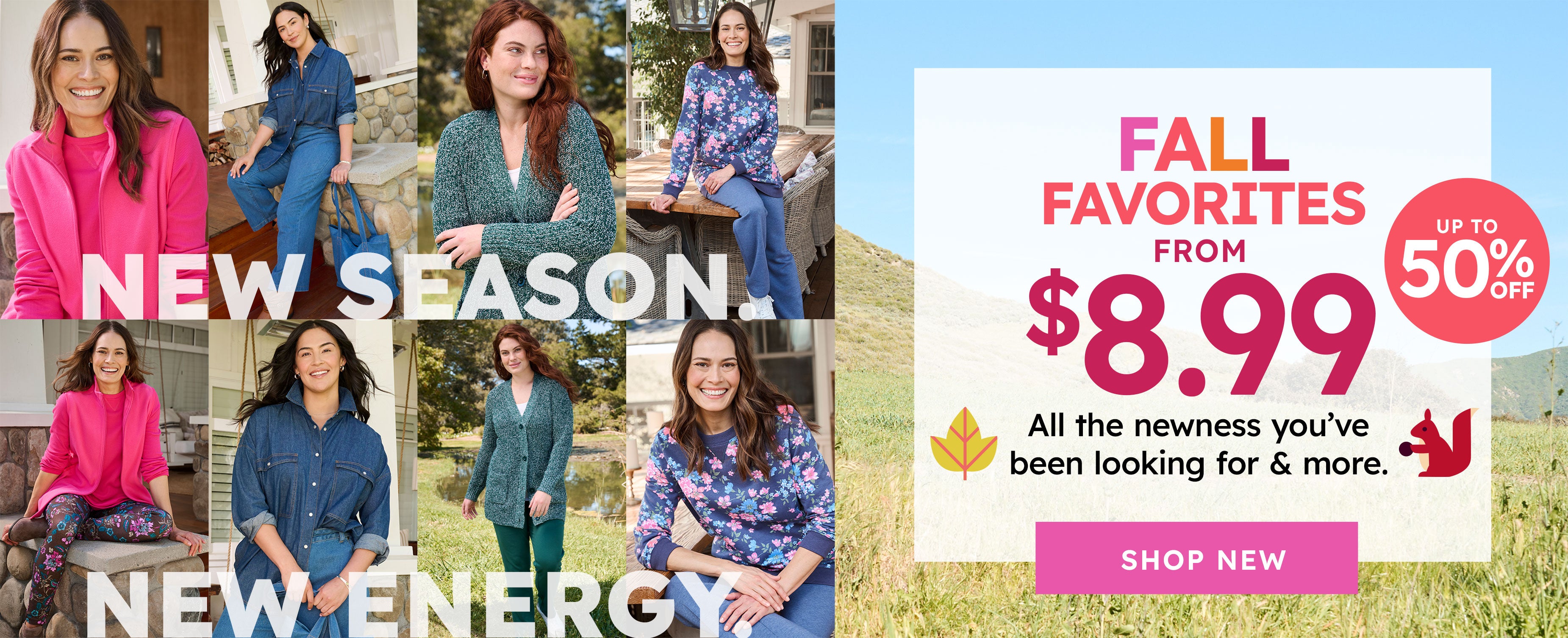 Fall Favorites from $8.99 - Shop Now
