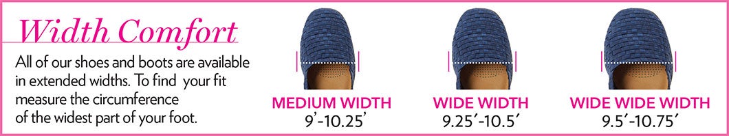 ww shoes width
