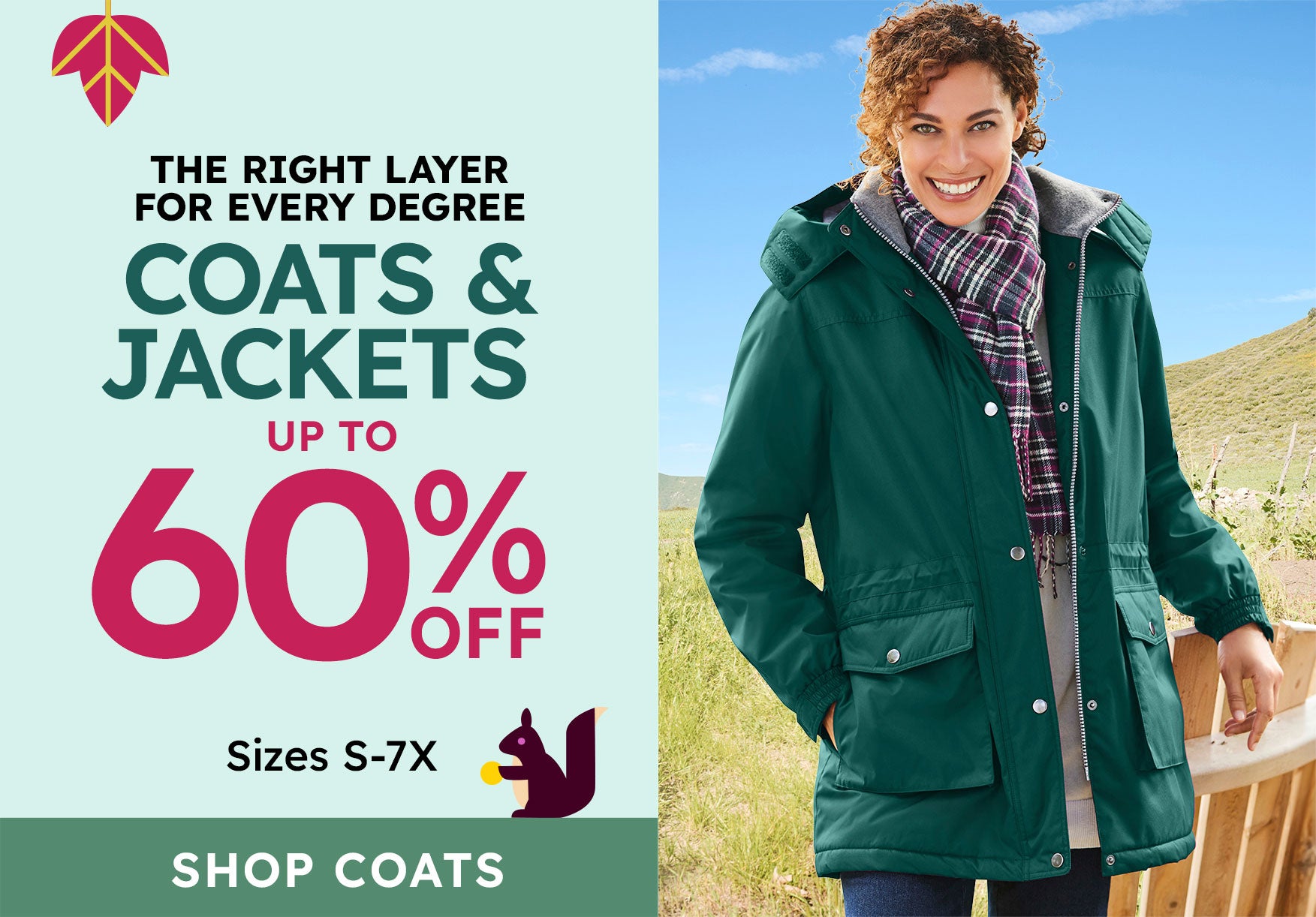 Shop Coats& Jackets 60% off