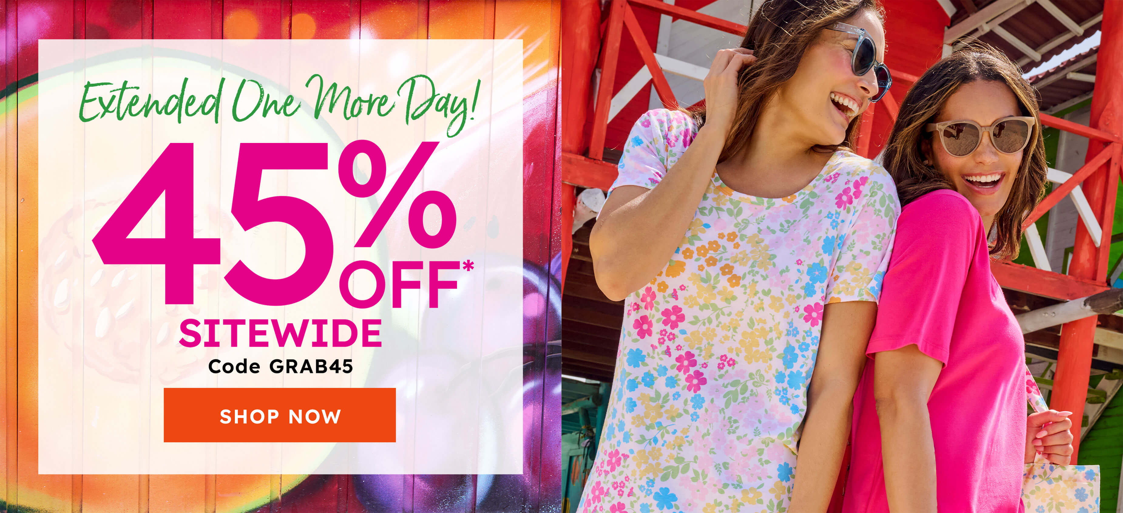 hurry today only 45% off sitewide