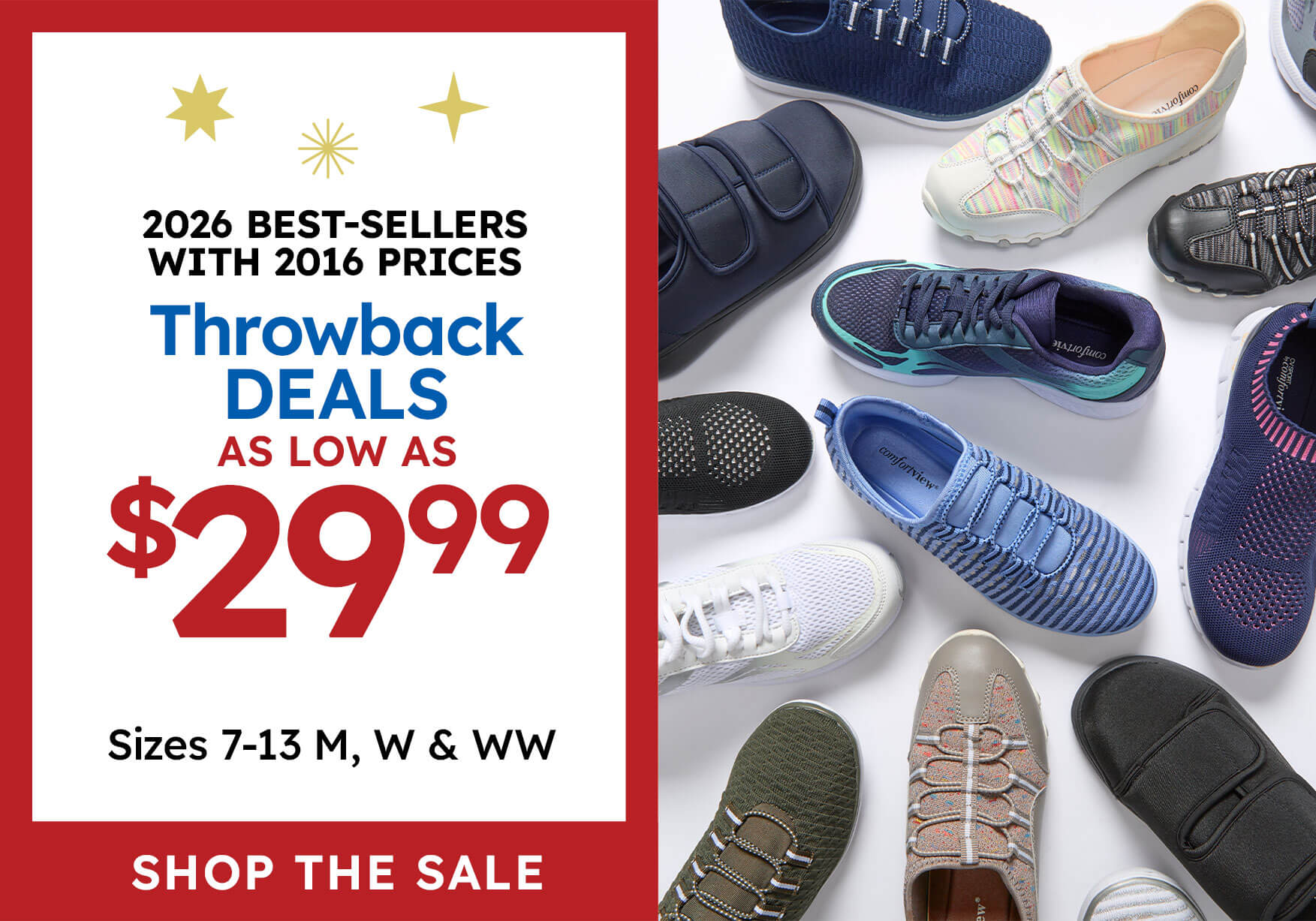 Shoes throwback sale as low as $29.99 shop the sale