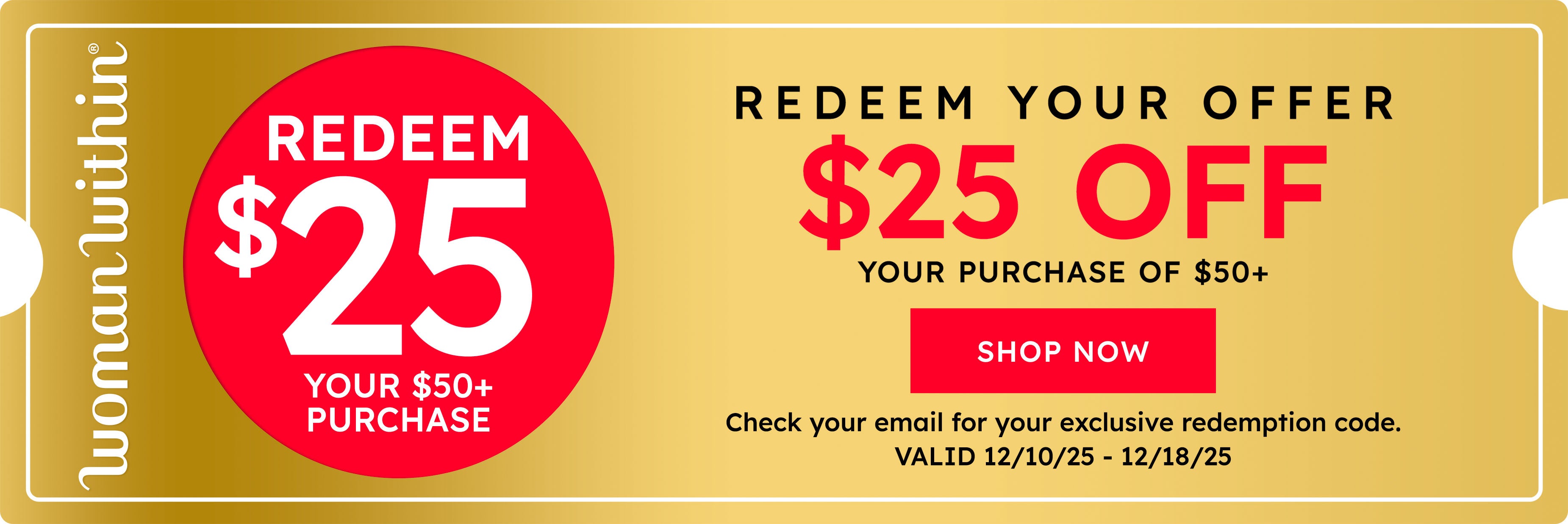redeem shop now
